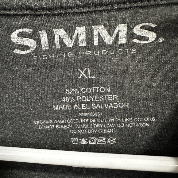 Simms fishing tee size XL - Picture 2 of 3